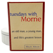 Tuesdays with Morrie Hardcover Non-Fiction Book Mitch Albom 224 pages