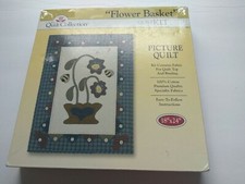 "Flower Basket" w/ Bumble Bees Quilt Kit 18x24"