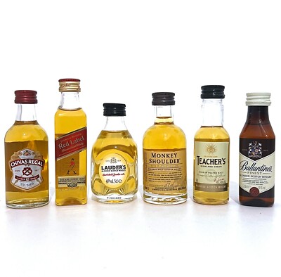 Scotch Whisky Tasting Set - 6 Miniaturen je 5cl -  Walker Chivas Ballantines