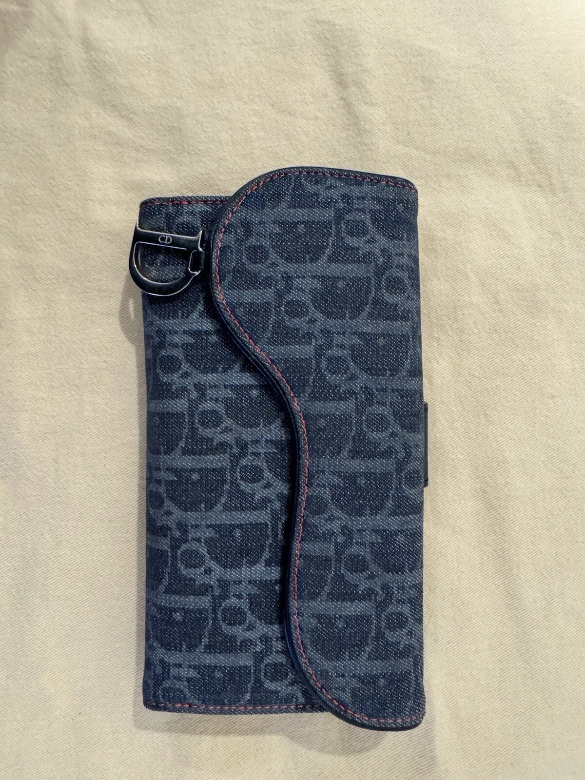 Portefeuille Christian Dior Selle Trotter Toile Long Bifold MC1005