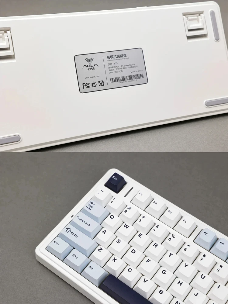 Mechanical Keyboard 2.4G Wireless/Bluetooth/Wired RGB PBT 75% Layout Pc Keyboard