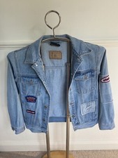 Vintage Ladies Arizona Denim Jacket 158 Light Blue Jean Size 10 100% Cotton