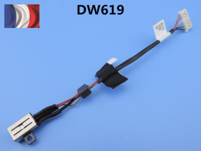 Câble Connecteur Jack D'alimentation DC Pour Dell - Modèle DC30100YN00 / 0R6RKM, Neuf, Compatible