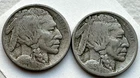 1913 and 1913-D BUFFALO NICKELS TYPE 1  -  VG/VG+ ORIGINAL DATES - FREE SHIPPING