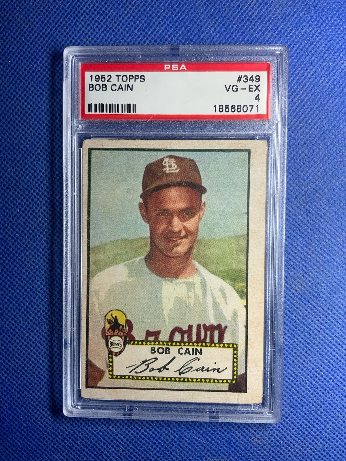 1952 Topps Bob Cain #349 PSA 4 *** High Number***
