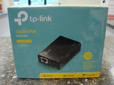 NEW - TP-Link TL-POE150S Gigabit Power Over Ethernet PoE Injector Adapter (QTY.)