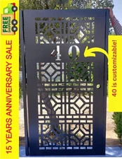 Contemporary modern metal gate, Modern Metal Gate, Custom size Art Pedestrian