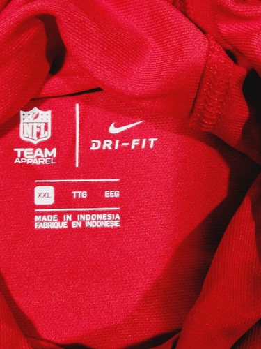 New Womens Nike Dry Fit NFL Tampa Bay Buccaneers L/S Hooded Shirt Red Size 2XL - Picture 8 of 14