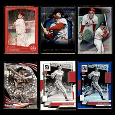 Stan Musial Lot 6 Baseball Cards 2018 Panini Diamond Kings Red Framed Cardinals