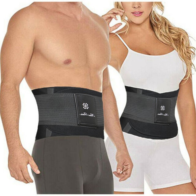 Men's Waist trainer Neoprene Back Pain Girdles Lumbar Support Brace Sports Belts eBay
