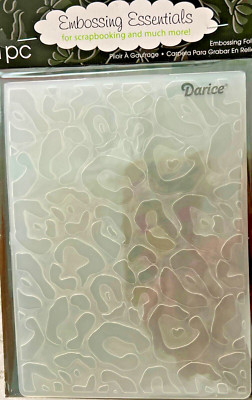   darice LEOPARD SPOT animal cheetah Embossing Folder Card Making Essentials  