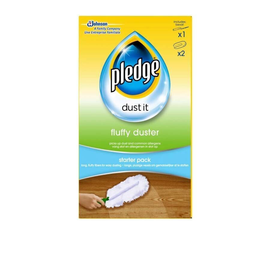 Pledge Fluffy Dusters Starter Kit Dry Dusting Cleaning Cloth Pack