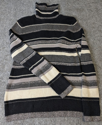 Venezia Jeans Lane Bryant Turtleneck Sweater Sz 14/16w Striped NWT