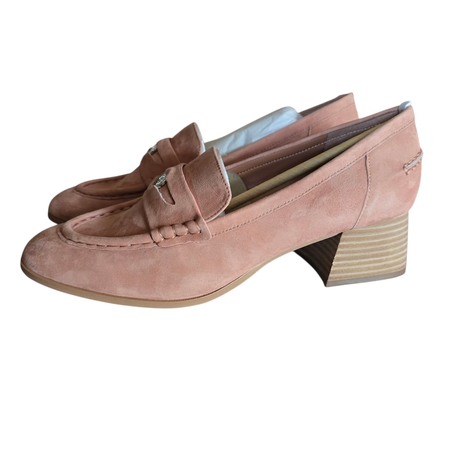 NIB Vince Camuto Women's Carissla Block Heel Loafer Flat, Size 10M
