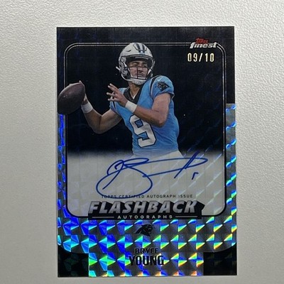 2025 Topps Finest Flashback Bryce Young Mojo Autograph Auto /10 RARE #9/10