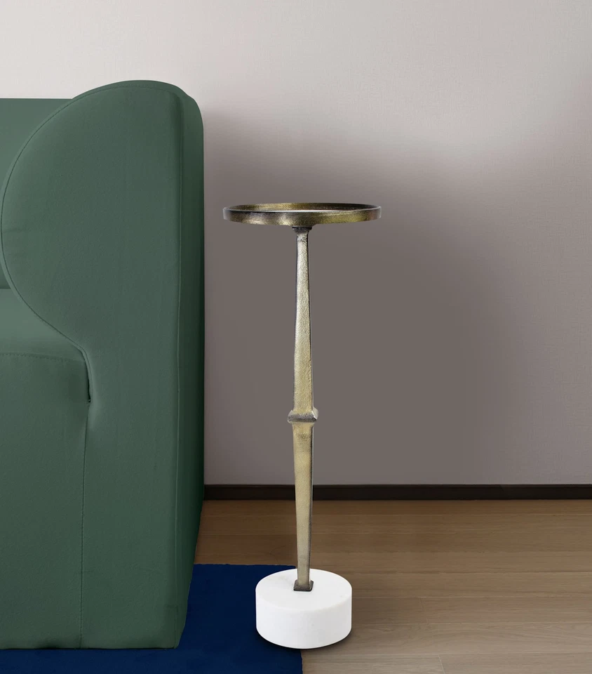 Howard Elliott HEIF93296 Myttistratum 9" diámetro mármol y oro Foto 2 de 4