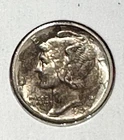 1940D US Mercury SILVER Dime "Denver" Mint! AU! FSB! Old US Coin!