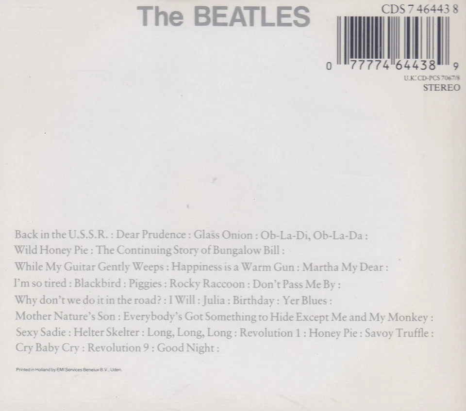THE BEATLES - 2 CD - THE WHITE ALBUM - Bild 2 von 2