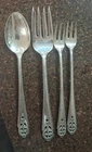 4 INTERNATIONAL STERLING QUEENS LACE Sterling Silver FLATWARE  110 G SCRAP OR NO