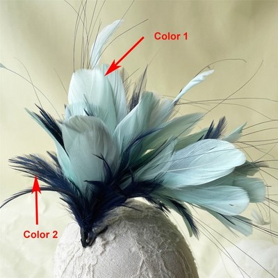 80 Farben Gänse Hechelfeder gedreht Halterung Millinery für Hut Fascinator Dekor
