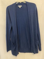 Croft And Barrow Navy Blue Cardigan With Pockets