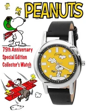 PEANUTS 75th Anniversary Accutime Collector's Watch ft. Flying Ace Snoopy (NEW)