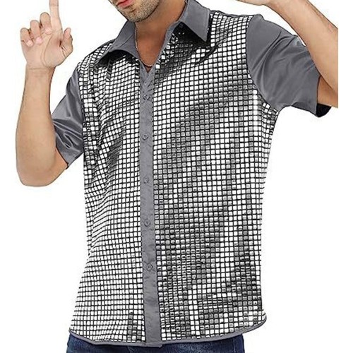 Men\'s Formal Shirt Casual Printed Shirt Club Daily Wear All-season Wear - Picture 12 of 17