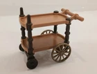 Vintage 1989 Playmobil Tea Cart Gold Caddy Victorian Mansion Castle Dollhouse