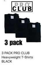 Pro Club Men's Heavyweight Cotton Short Sleeve Crew Neck T-Shirt Size L