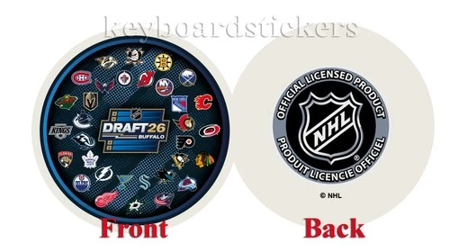 2026 NHL Draft Buffalo Hockey Puck 32 Team Logos -Gavin McKenna 1st Pick