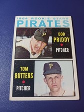 1964 Topps Baseball #74 Pittsburgh Pirates Rookie Stars RC Priddy Butters VG