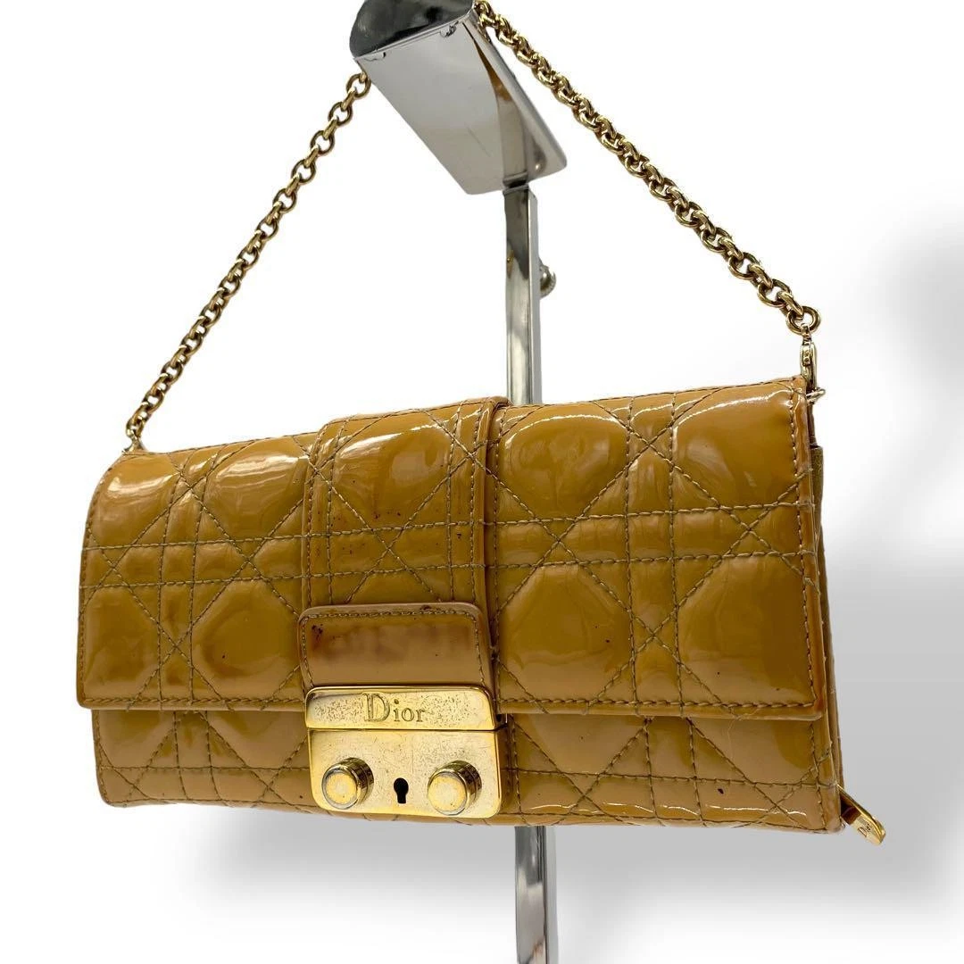 Sac bandoulière cuir Dior Canage authentique beige moyen femme France 117621