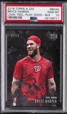 2018 BLACK #BH4A BRYCE HARPER #/25 PSA 10