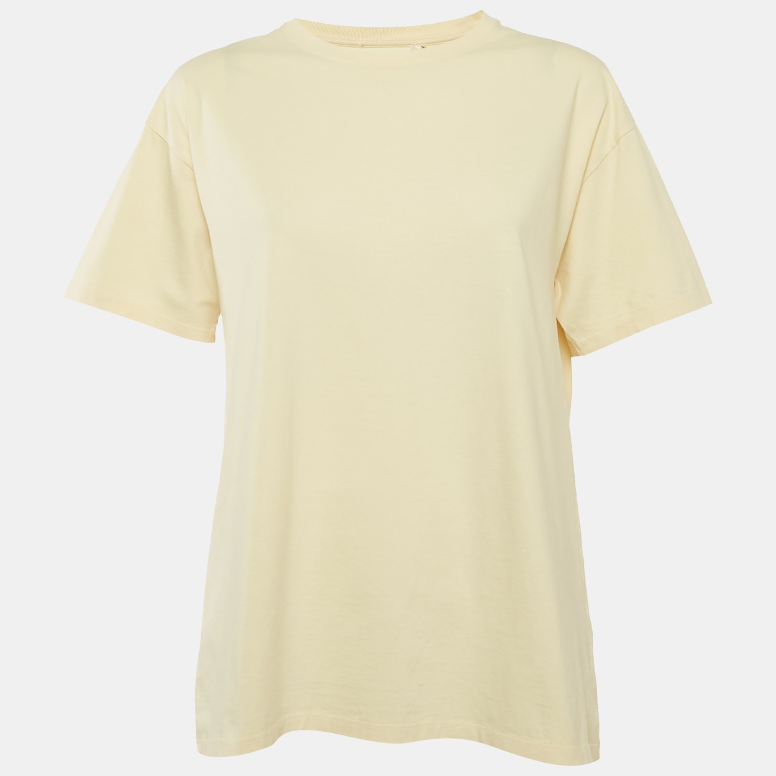 FILA T shirt girocollo The Row in cotone giallo chiaro XXS