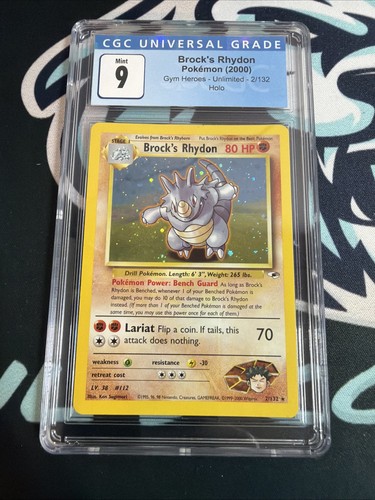 Brock's Rhydon (Unlimited) graded CGC 9 for sale on eBay