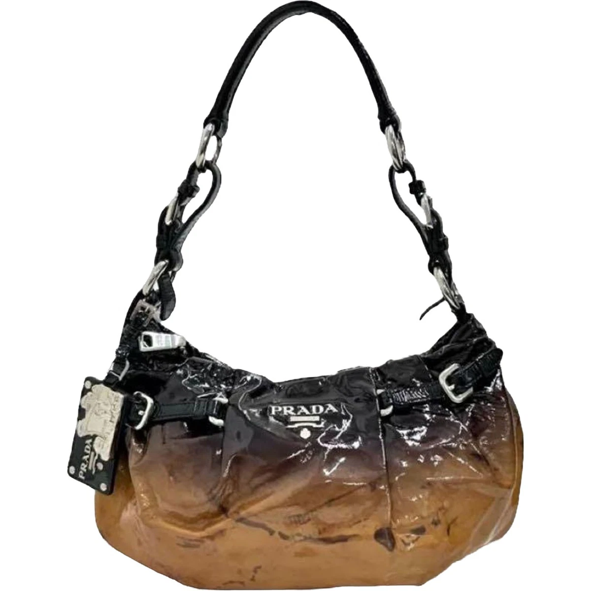 PRADA Leather Exterior Baguette Bags & Handbags for Women for sale 