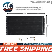 Universal Condenser Kit Parallel Flow 12 X 26 O-ring Fittings Included Ac Ac