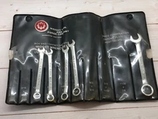 Vintage Wright Tool Midget Combination Wrench Set USA 787 WJ Partial Set Of 5