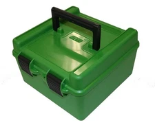 MTM Case-Gard Deluxe Series Small Rifle Ammo Box 100 Round Green - R-100-10