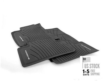 Genuine  Macan All Weather Floor Mats in Agate Gray 