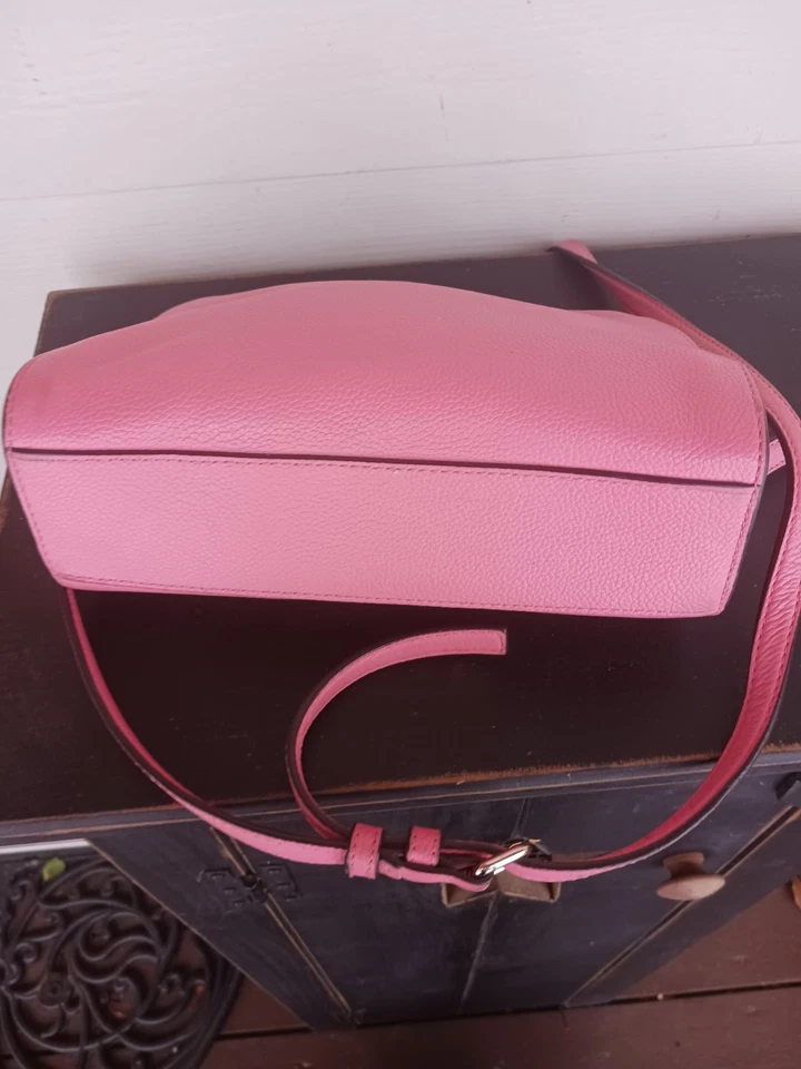 Kate Spade Damen Flamingo Rosa Leder Umhängetasche Handtasche Geldbeutel - Bild 3 von 4