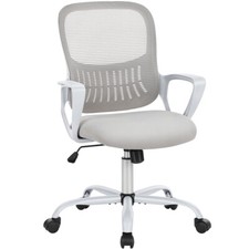 Ergonomic Swivel Mesh Office Chair Chair with Wheels, Adjustable Back  Armrest