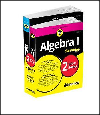 Algebra I For Dummies Book + Workbook Bundle by Mary Jane Sterling...