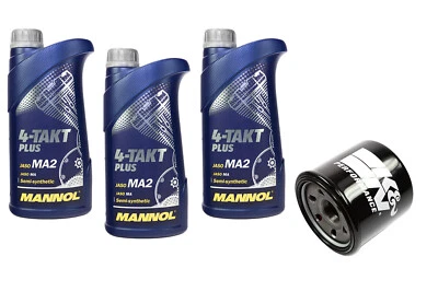 Aceite de Motor Kit Filtro KN138 10W40 3 Litro para Cagiva Kawasaki Sachs Suzuki - Imagen 1 de 4
