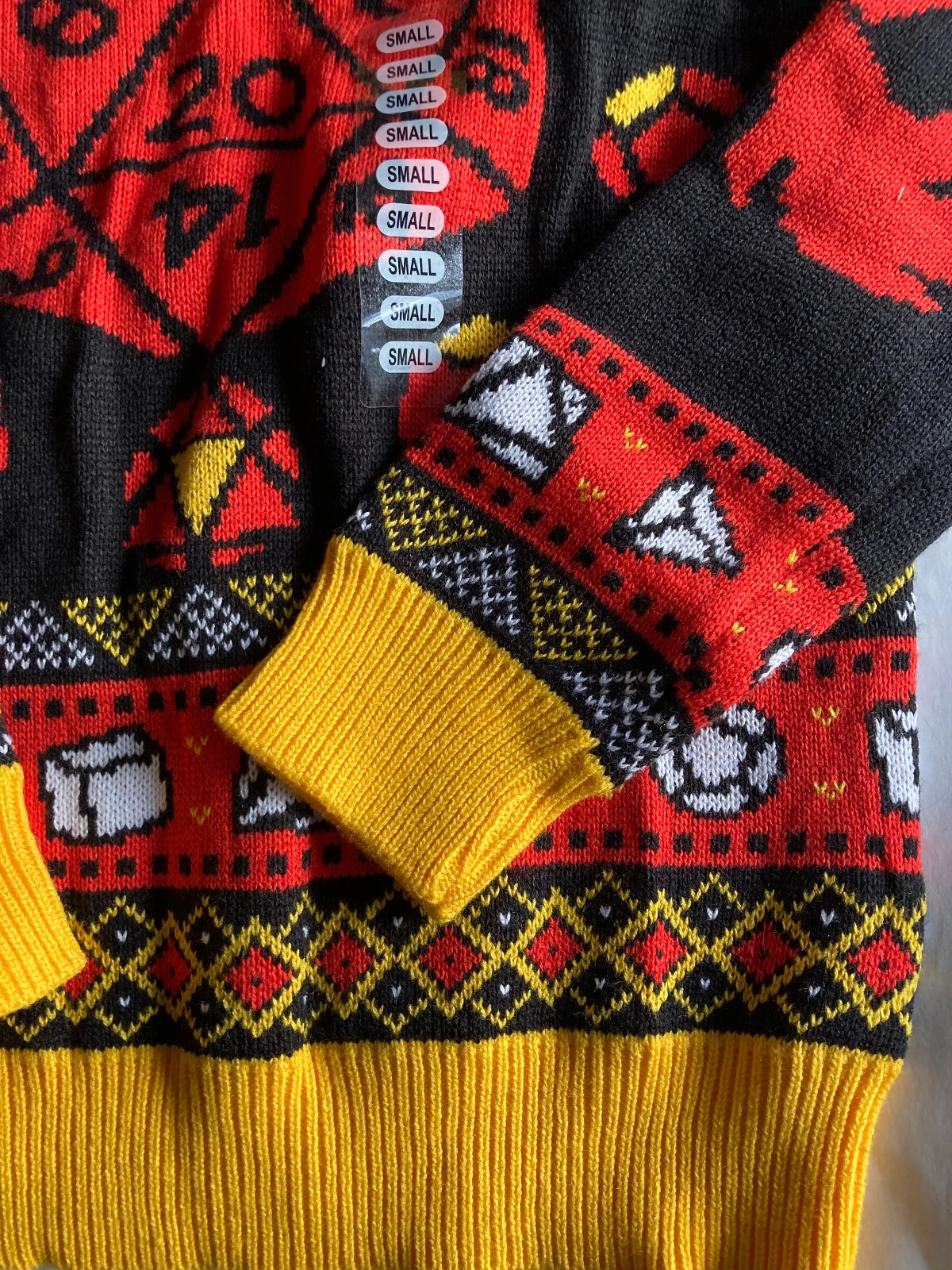 Dungeons and Dragons Ugly Christmas Holiday Sweater Unisex Size Small