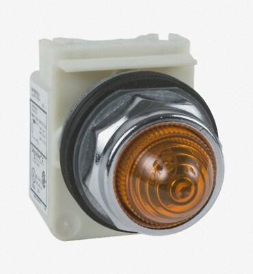 Schneider Electric 9001KP7A9 Harmony, runde gelbe Glühlampe Kontrollleuchte, Ø30