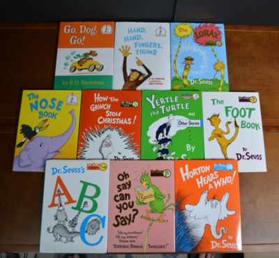 Lot 10 Large Hardcover Dr. Seuss Books - Cat in the Hat, Horton