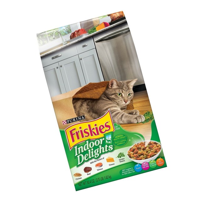 Purina Friskies Indoor Delights Dry Cat Food, 3.15 LB Bag ...