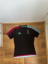 HARLEQUINS ENGLAND RUGBY UNION ADIDAS AUTHENTIC TRAINING  TOP JERSEY SIZE S