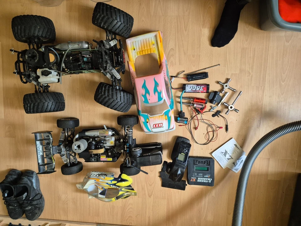 rc auto verbrenner 1 Großer Monstertruck 1 Grasshoper  der große 54cm klein  47c - Bild 3 von 4